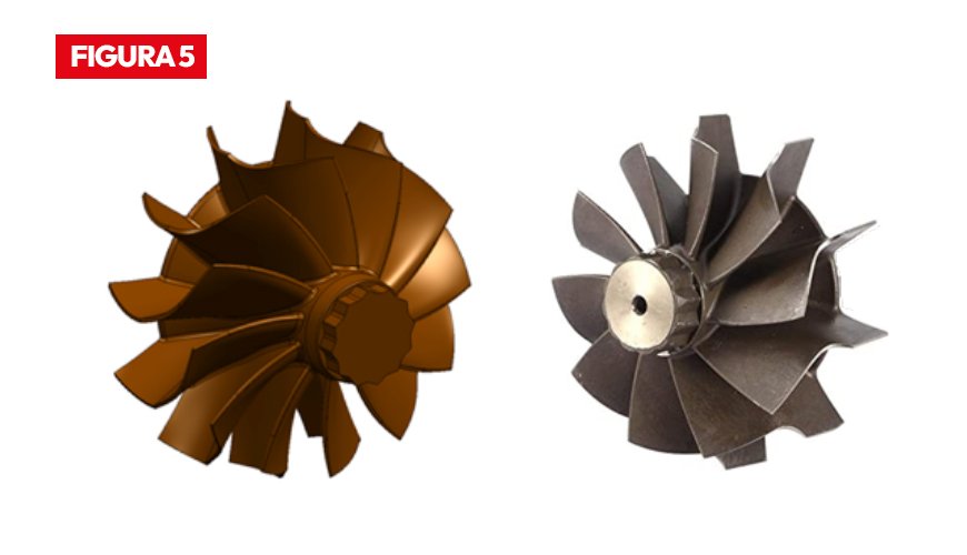 O Turbocompressor está dividido em três elementos principais: carcaça de turbina fabricada em ligas de ferro fundido e outras ligas, conjunto central rotativo fabricado em ligas de ferro fundido e carcaça compressora em alumínio