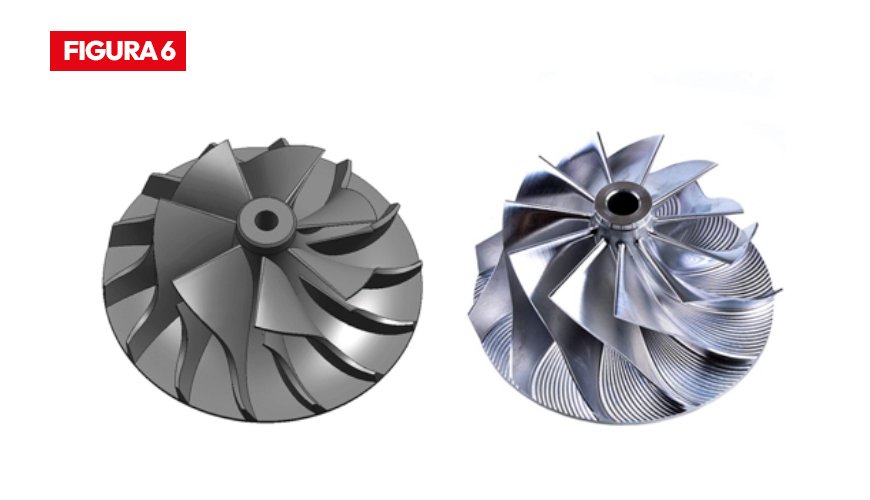 Os rotores de turbina (fig.5) são fabricados em INCONEL, superliga aeroespacial capaz de resistir temperaturas de 1050 graus, 