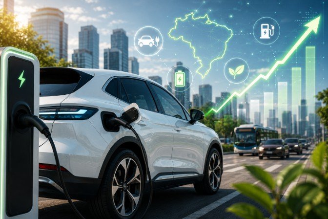 Mobilidade de veículos eletrificados avança no Brasil em 2026