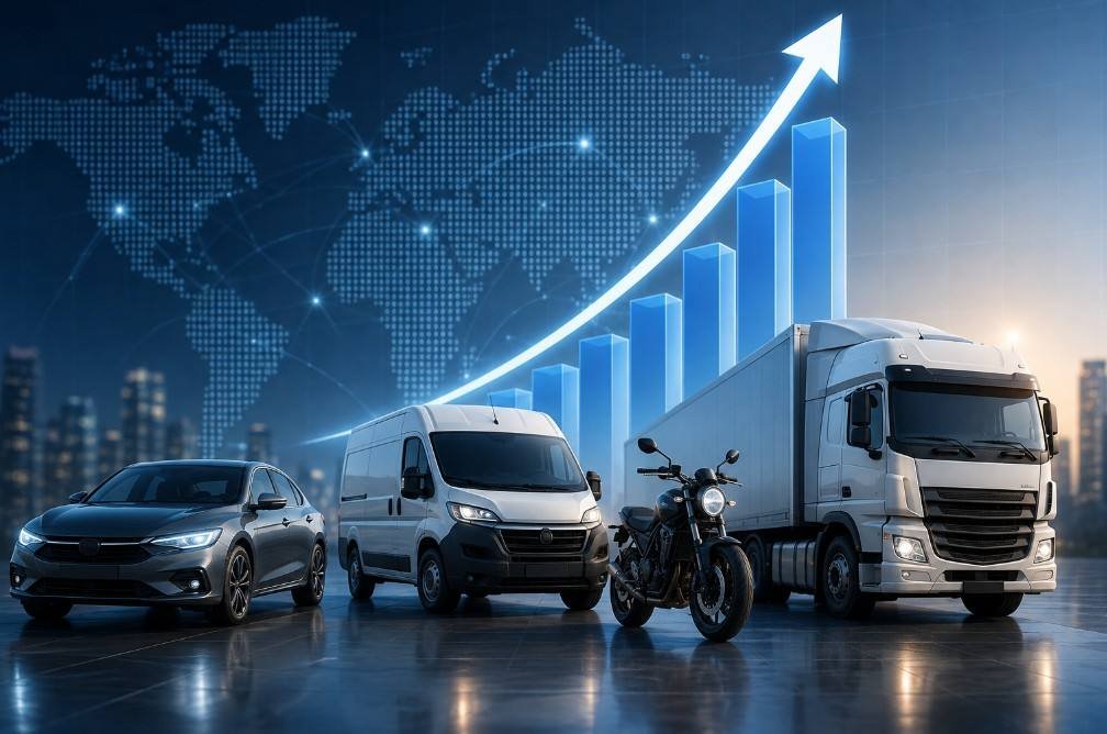 crescimento de carros